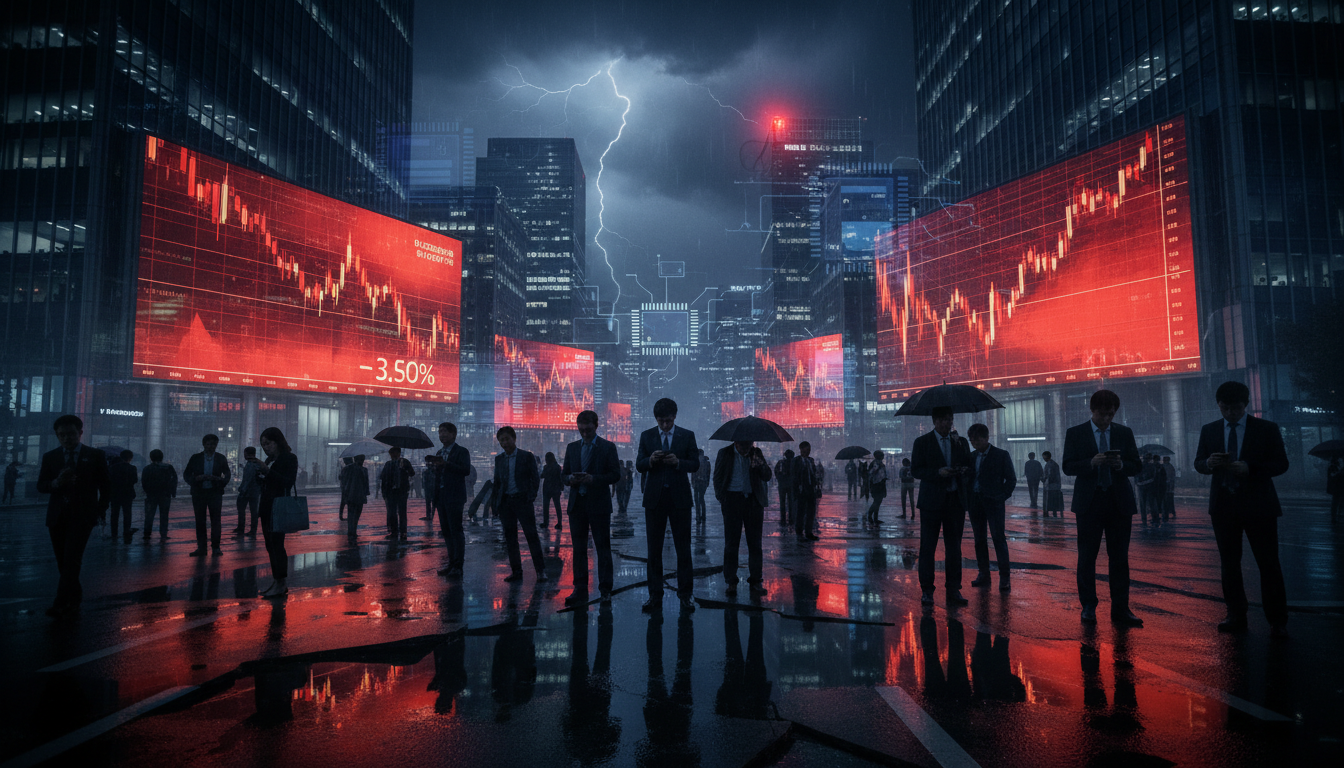 The AI Mirage: South Korea’s KOSPI Crashes 8% as Semiconductor Supercycle Stumbles