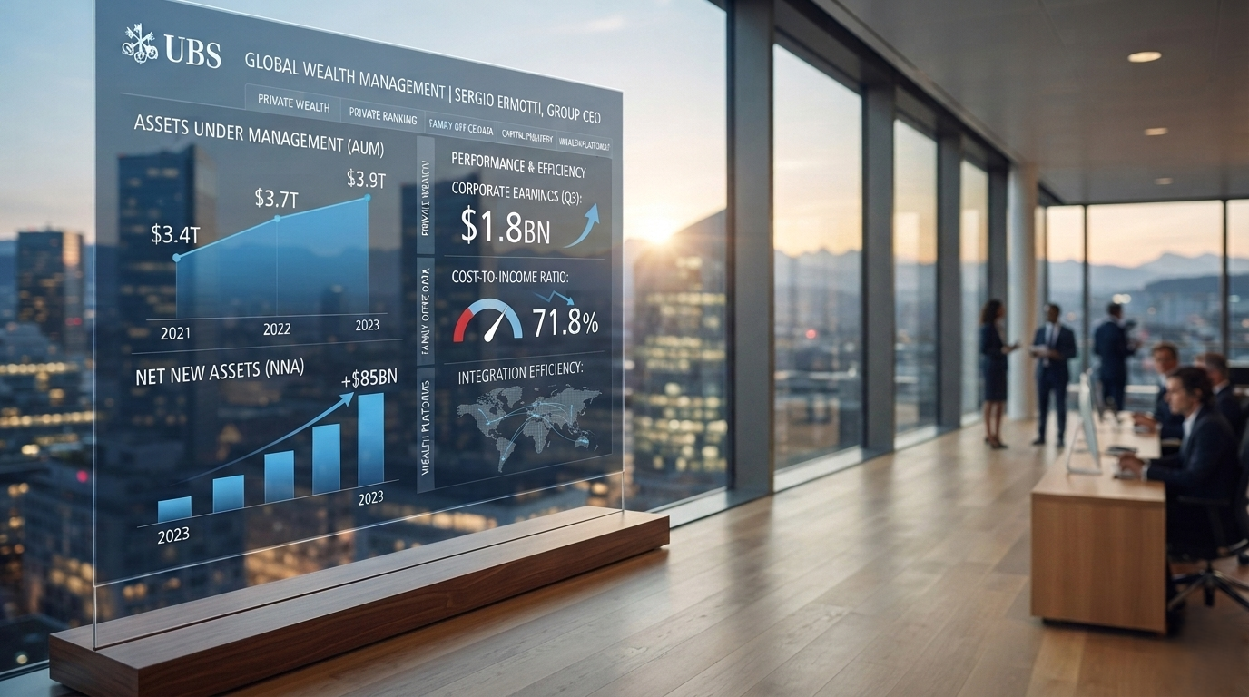 The Wealth Consolidation Anchor: UBS Leverages Scale to Capture USD 36 Billion Inflows Amid Integration Milestone