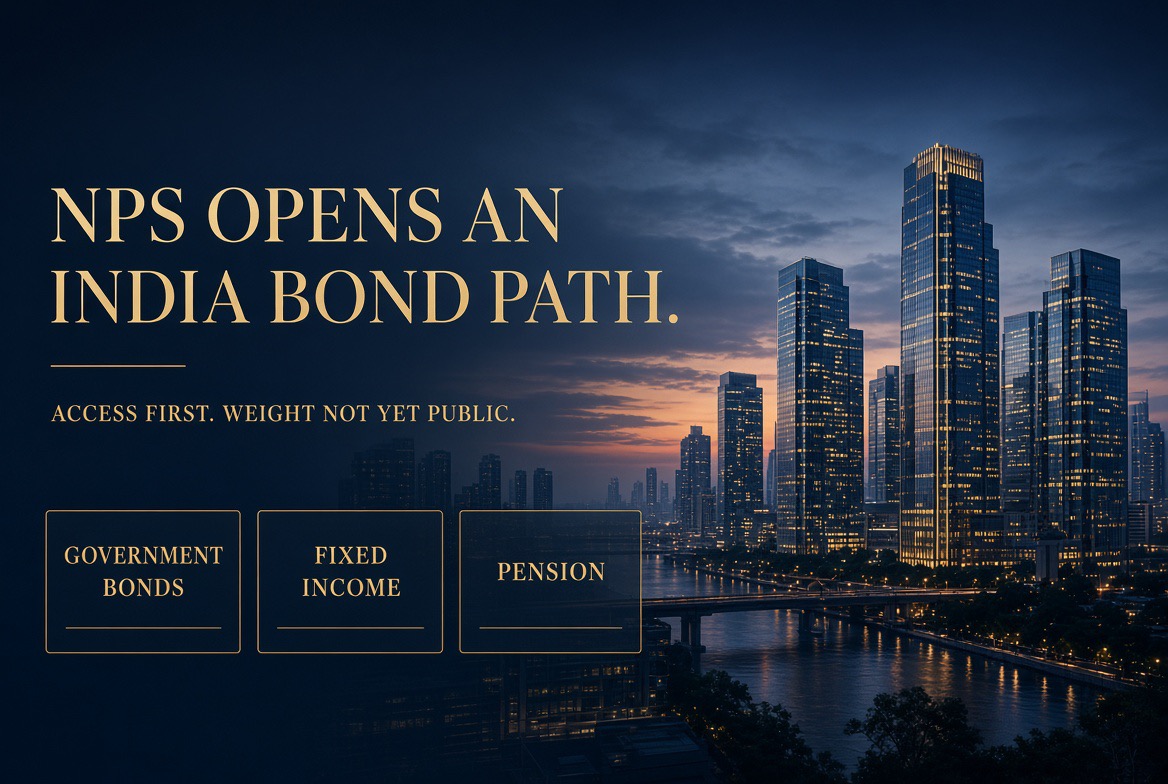 NPS is opening an India government-bond channel. The story is access, not a printed weight.