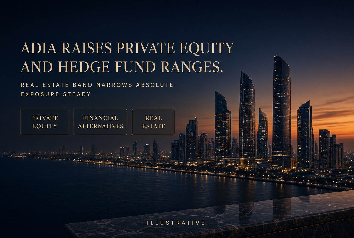 ADIA Raises Private Equity and Hedge-Fund Ranges, Cuts the Real-Estate Band