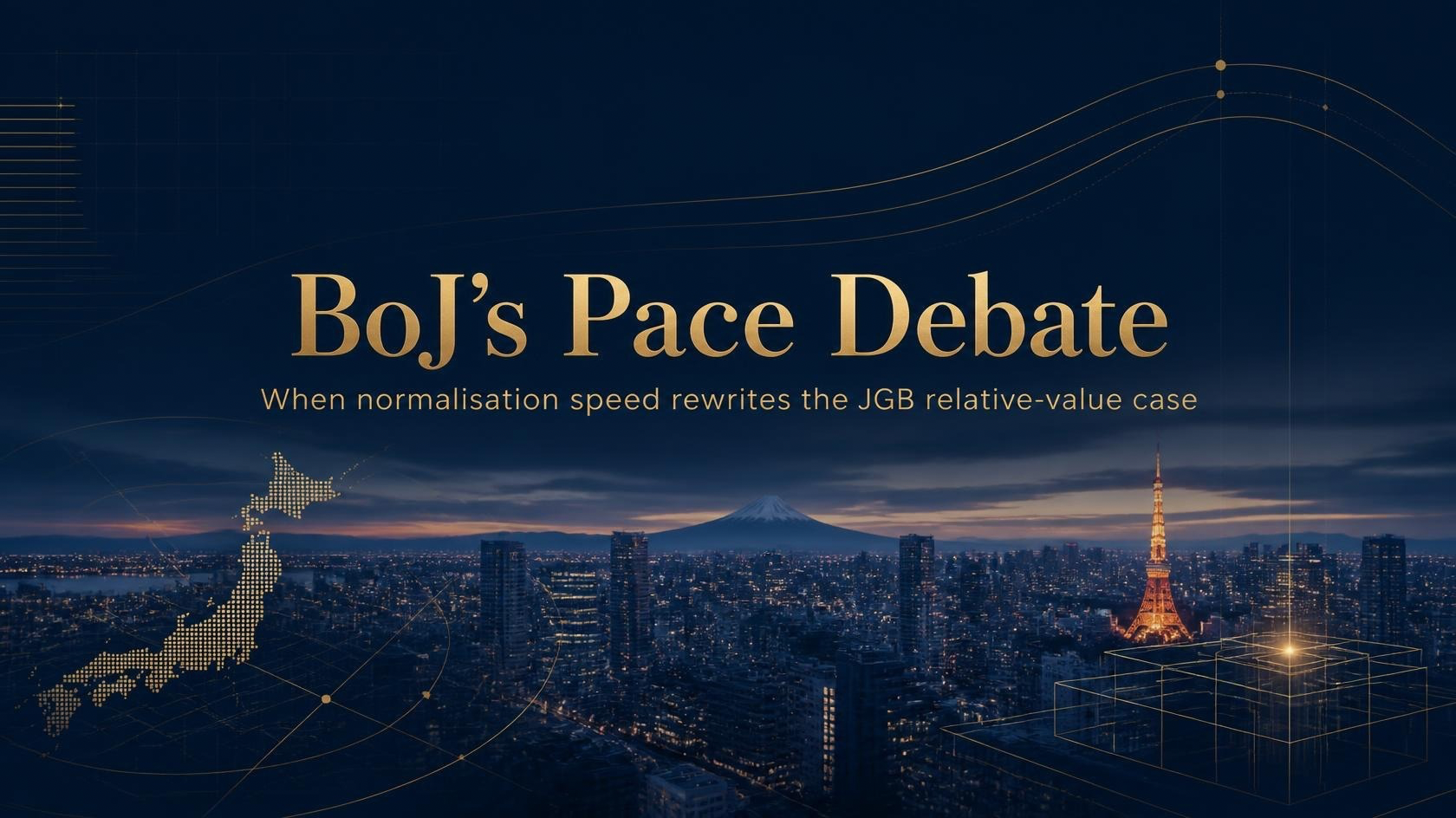 BoJ’s pace debate turns Japan’s domestic bond story from politics into relative value.