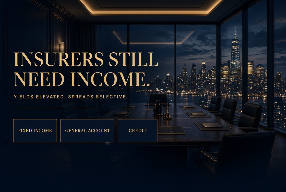 Insurers still have a fixed-income job. Compressed spreads do not retire it.